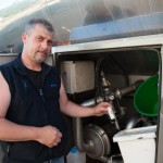 ramasseur de lait chauffeur camion