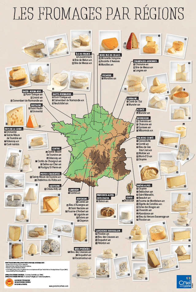 carte des fromages